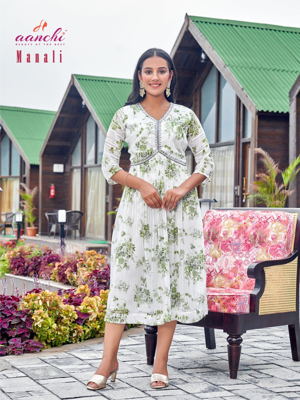 Manali Aanchi Georgette One Piece Exporter India