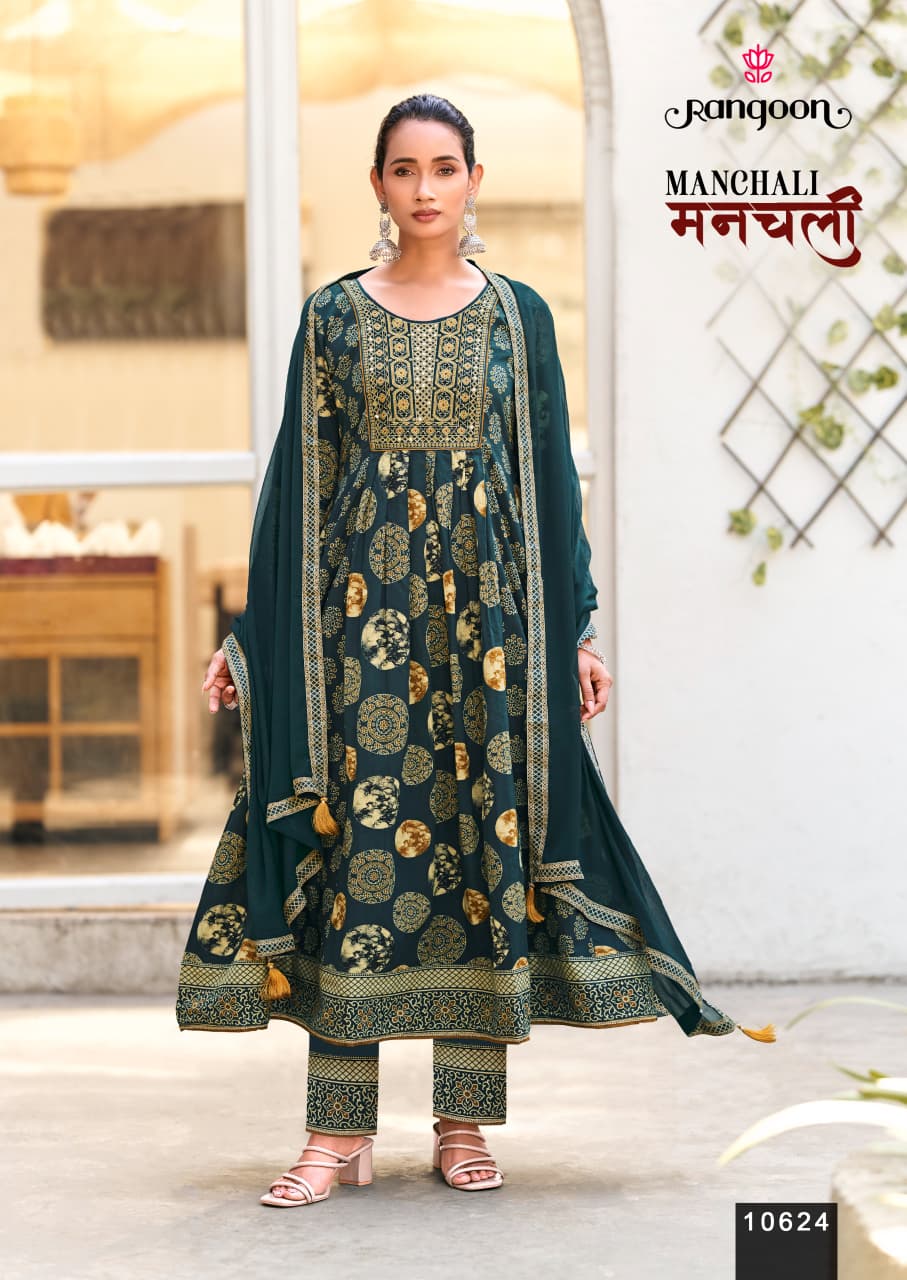 Manchali Rangoon Cotton Readymade Anarkali Suits Manufacturer Ahmedabad