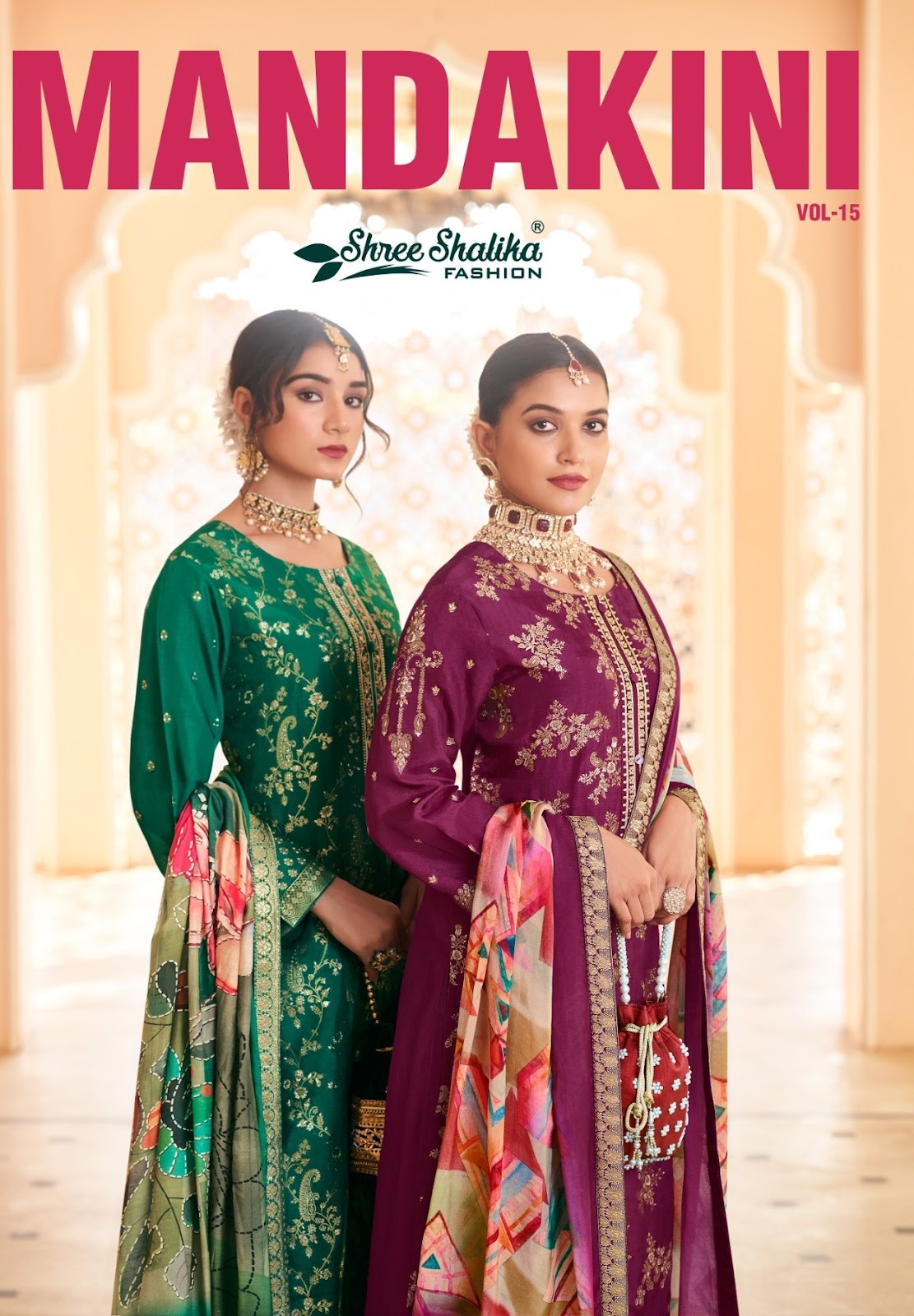 Mandakini Vol 15 Shree Shalika Fashion Dola Jacquard Pant Style Suits Manufacturer