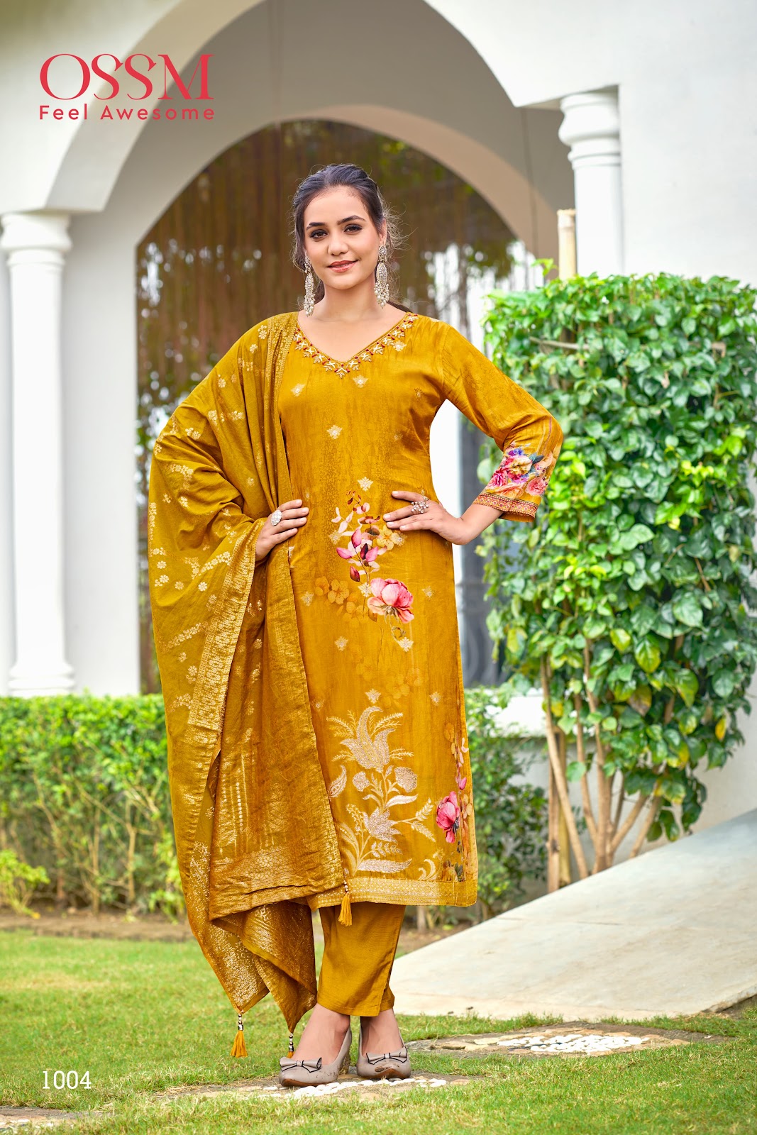 Mandira Ossm Dola Silk Readymade Pant Style Suits Wholesaler Ahmedabad
