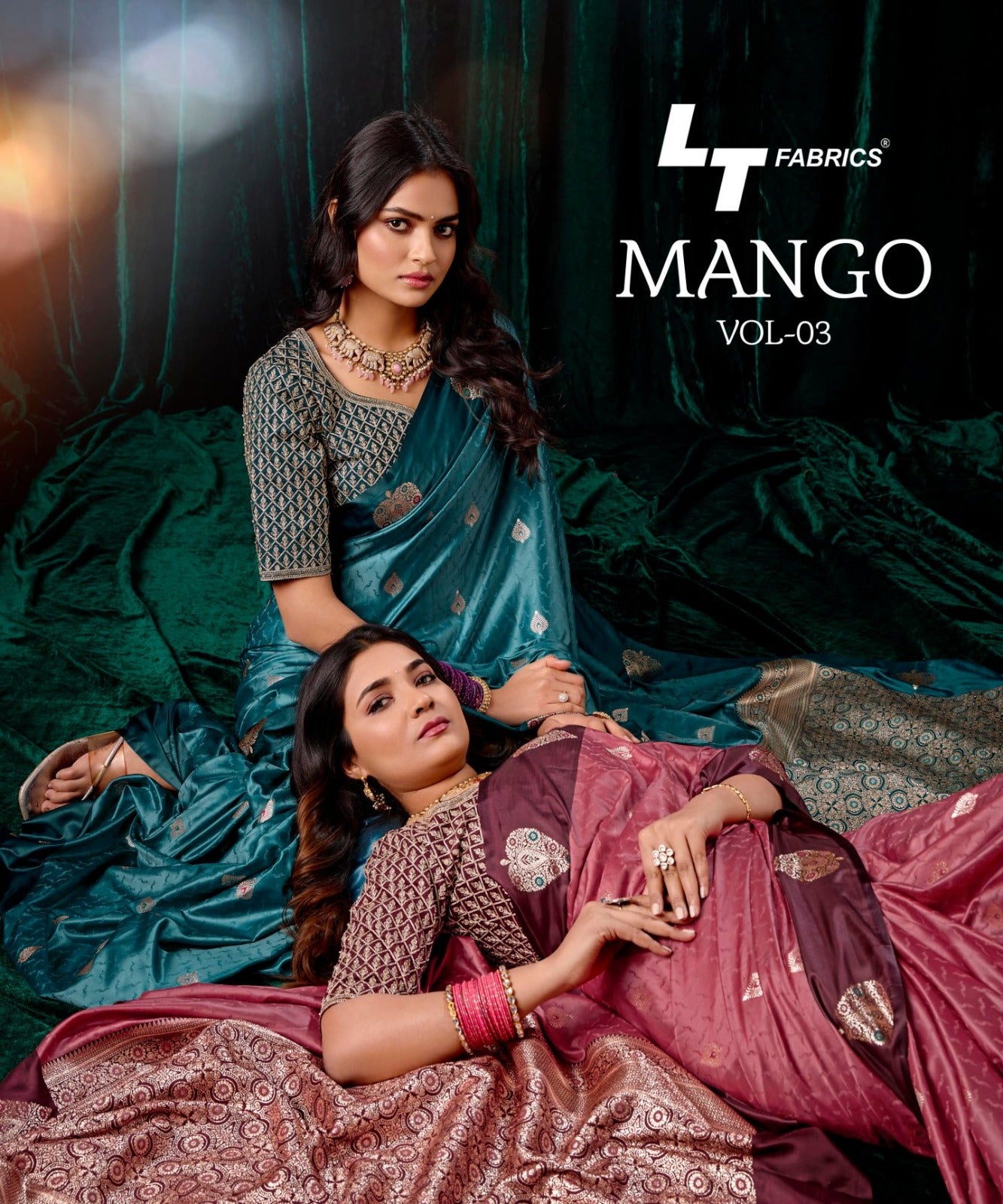 Mango Vol 3 Lt Fabrics Sarees Supplier India