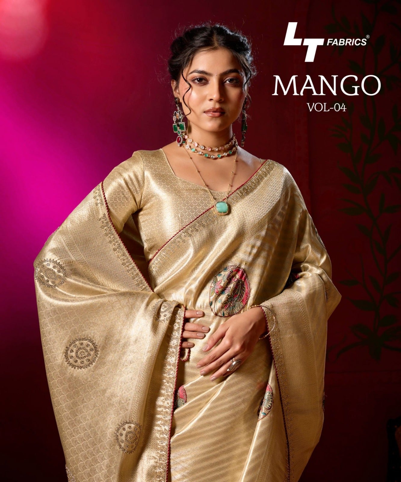 Mango Vol 4 Lt Fabrics Sarees Manufacturer India