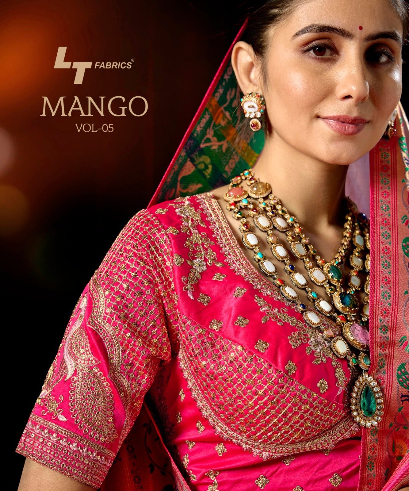 Mango Vol 5 Lt Fabrics Sarees Wholesale Price