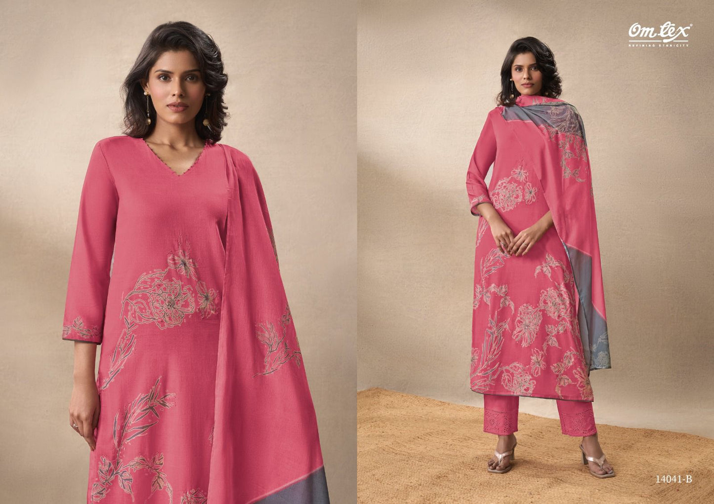 Mannati Omtex Cotton Pant Style Suits Wholesale Rate