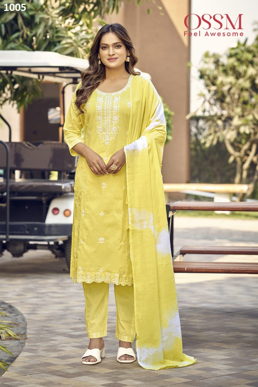 Mantra Ossm Pure Cotton Readymade Pant Style Suits Exporter Gujarat