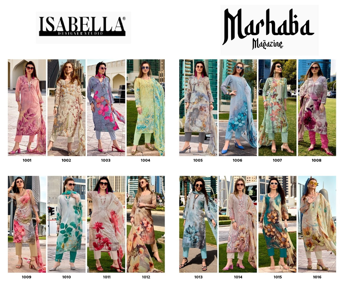 Marhaba Magazine Isabella Blended Pant Style Suits Wholesaler India