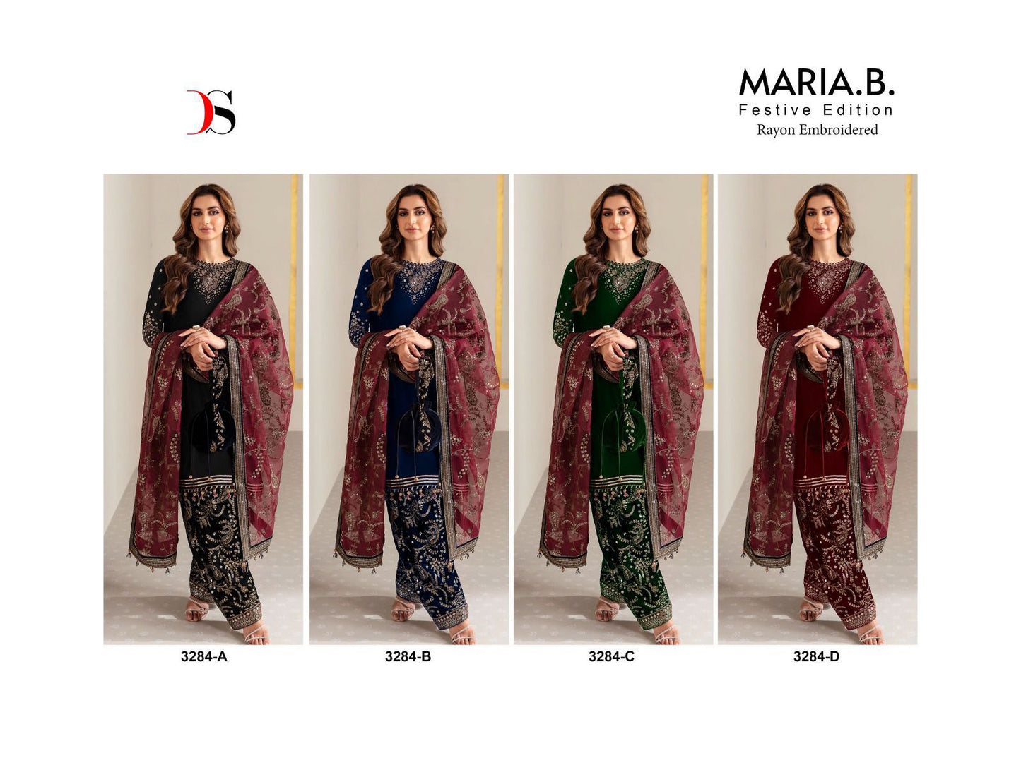Maria B Festive Edition 3284 Deepsy Rayon Pakistani Salwar Suits