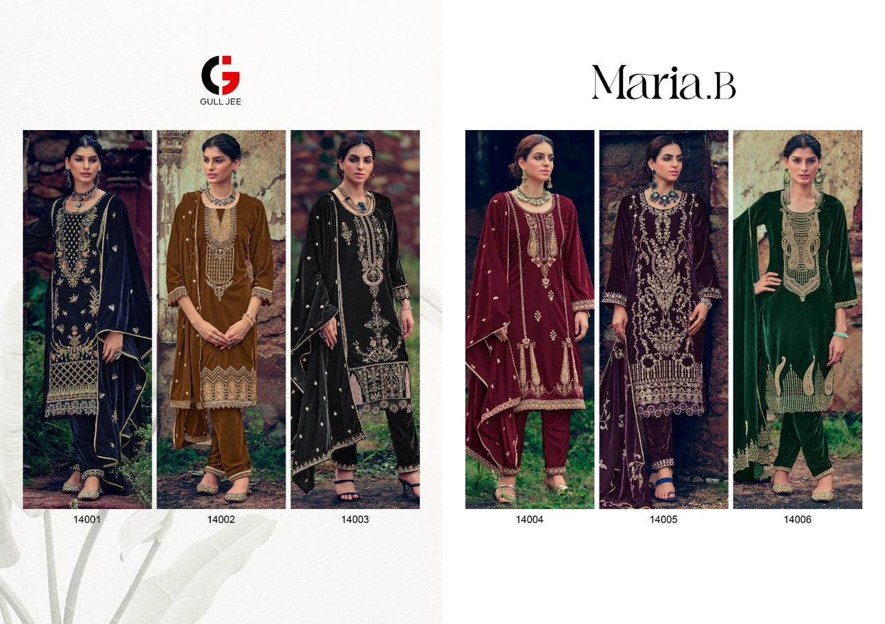 Maria B Gull Jee Velvet Suits Supplier