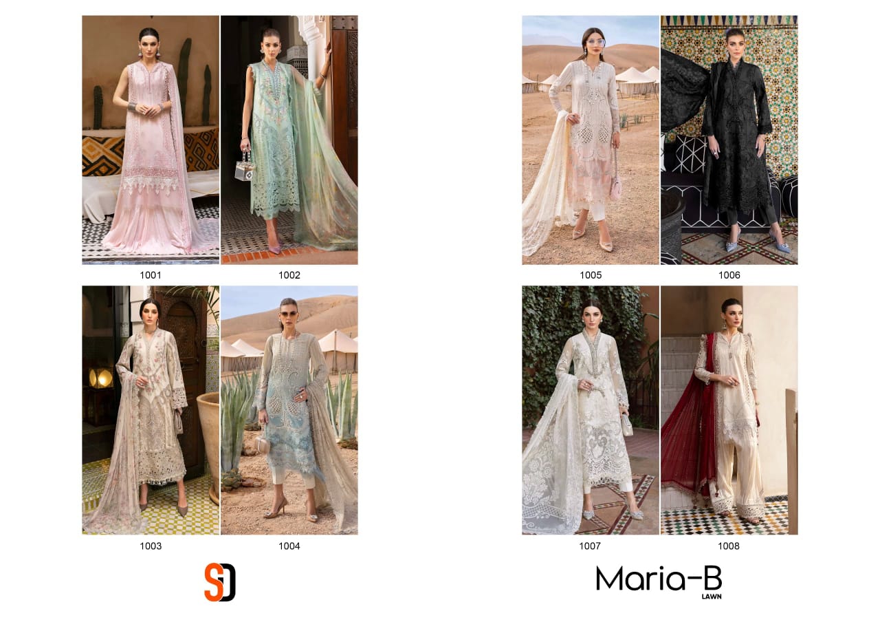 Maria B Lawn Shraddha Designer Pure Cotton Pakistani Salwar Suits Wholesaler