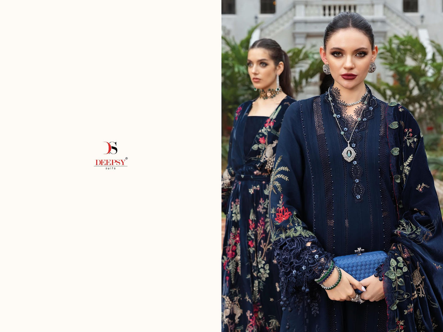 Maria B Luxe 25 Deepsy Viscose Rayon Pakistani Patch Work Suits Exporter India