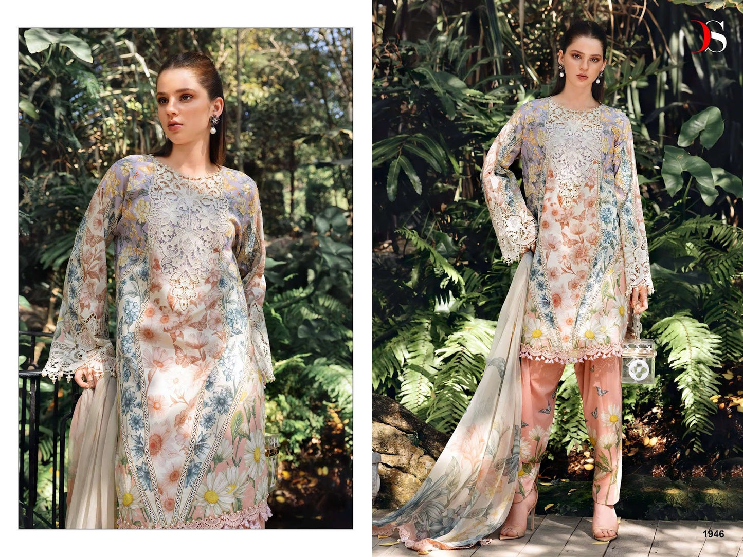 Maria B Mprint 6 Nx Deepsy Cotton Pakistani Patch Work Suits Wholesale Price