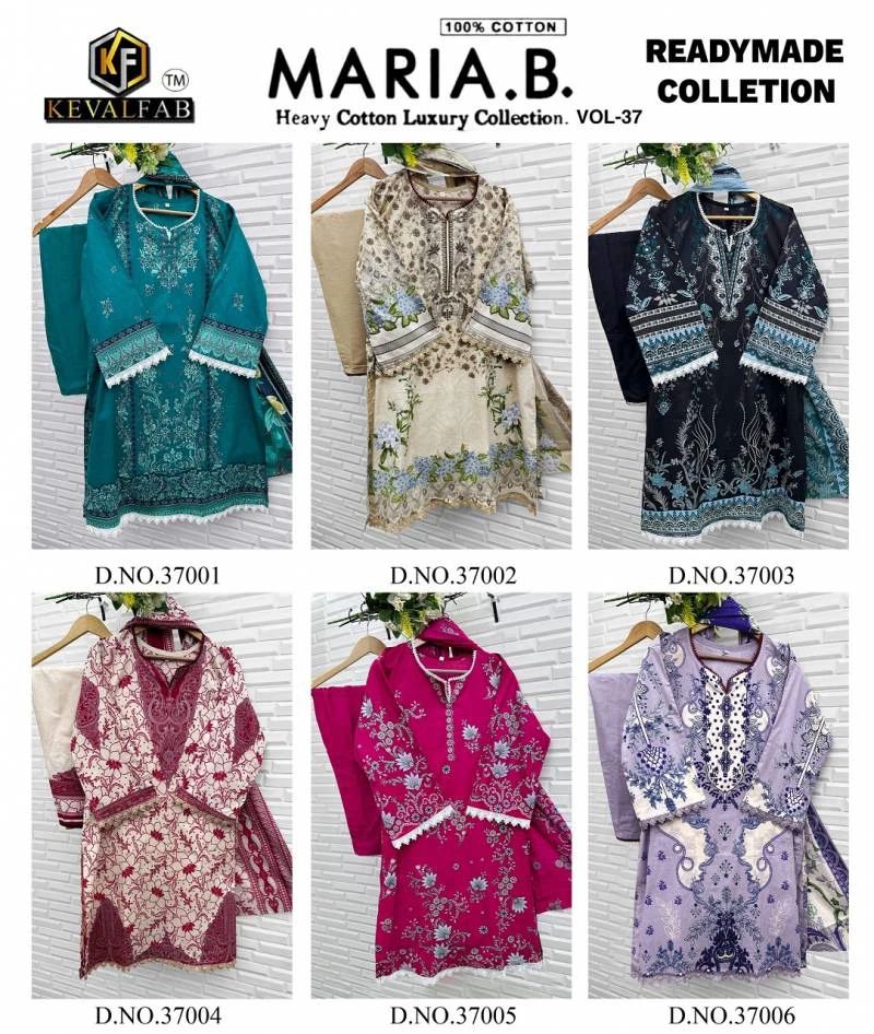 Maria B Vol 37 Heavy Cotton Luxury Collection Keval Fab Karachi Readymade Suits Wholesale Price