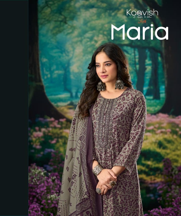 Maria Kaavish Modal Silk Pant Style Suits Wholesaler India