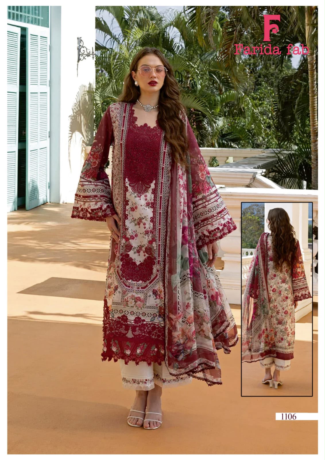 Mariab Vol 11 Farida Fab Lawn Cotton Karachi Salwar Suits Wholesale Price