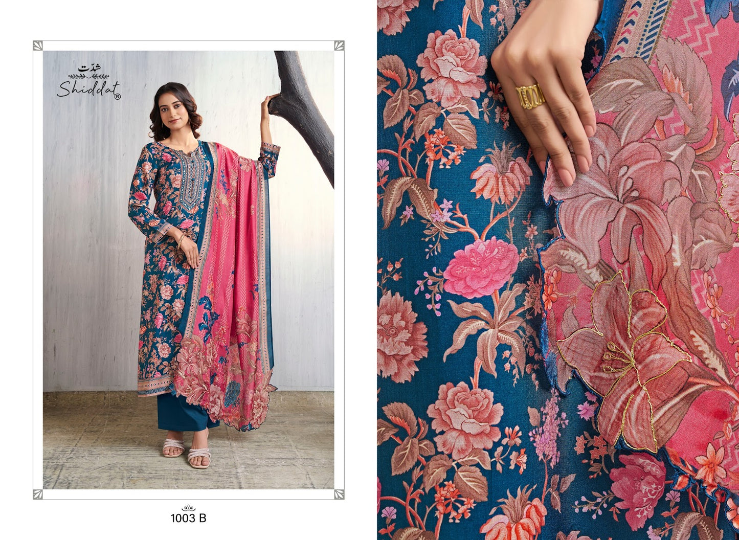 Maris 1003 Shiddat Muslin Pant Style Suits Wholesale