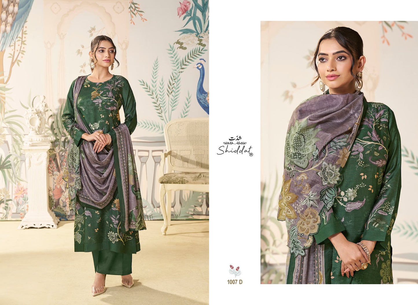 Maris 1007 Shiddat Muslin Pant Style Suits Supplier Gujarat