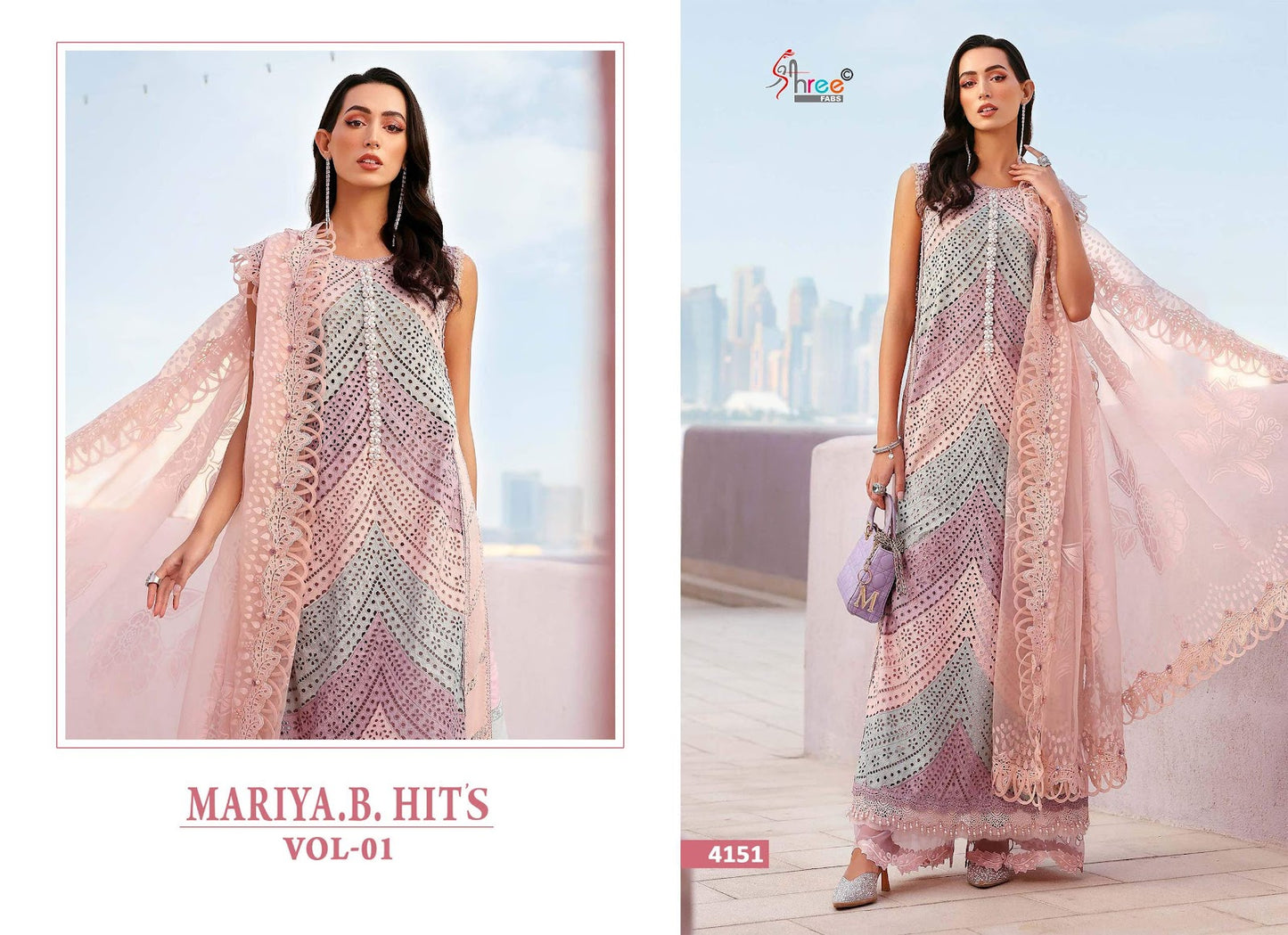 Mariya B Hits Vol 1 Shree Fabs Cotton Pakistani Salwar Suits Supplier Gujarat