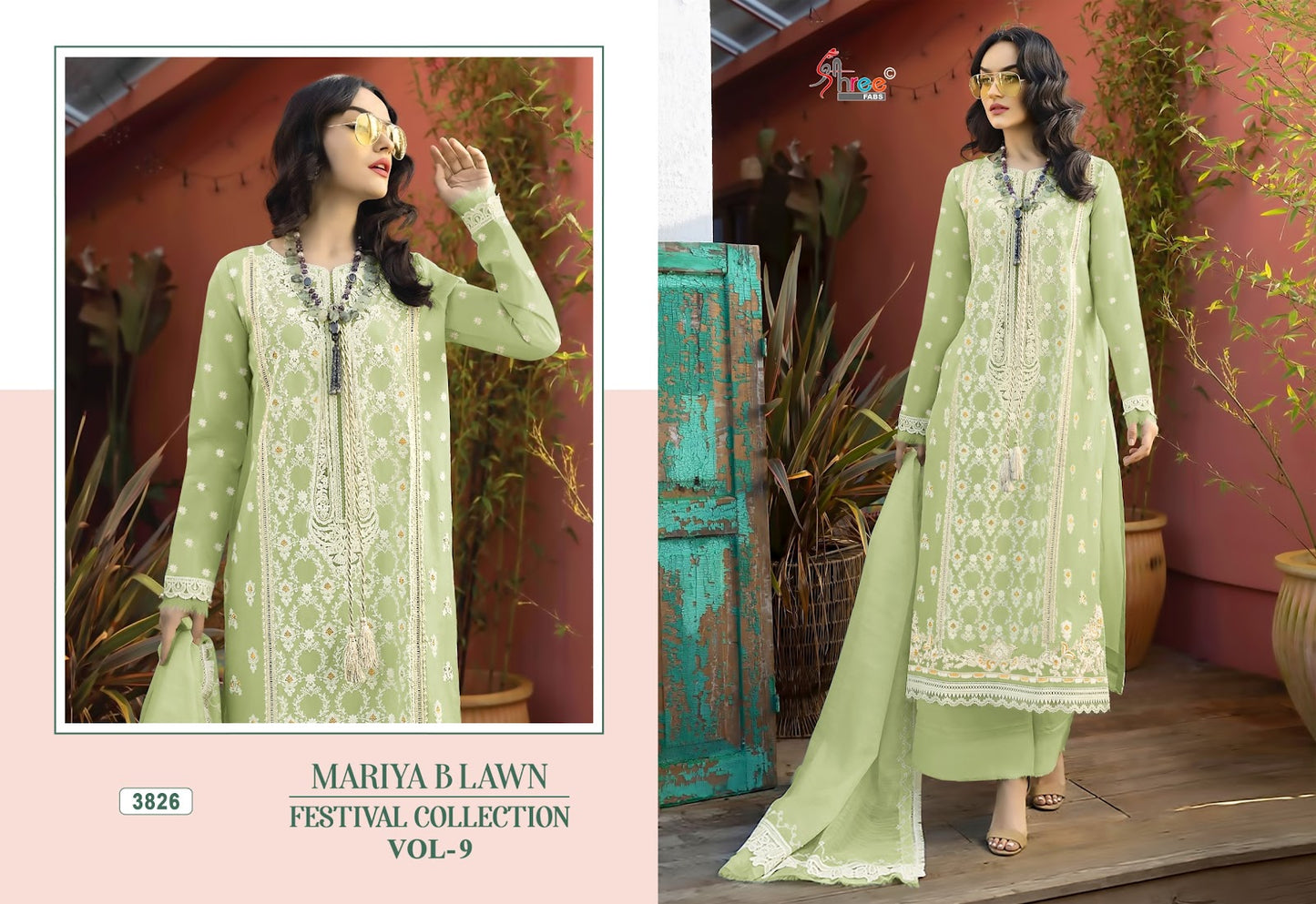 Mariya B Lawn Vol 9 Festival Collection Shree Fabs Cotton Pakistani Salwar Suits Manufacturer