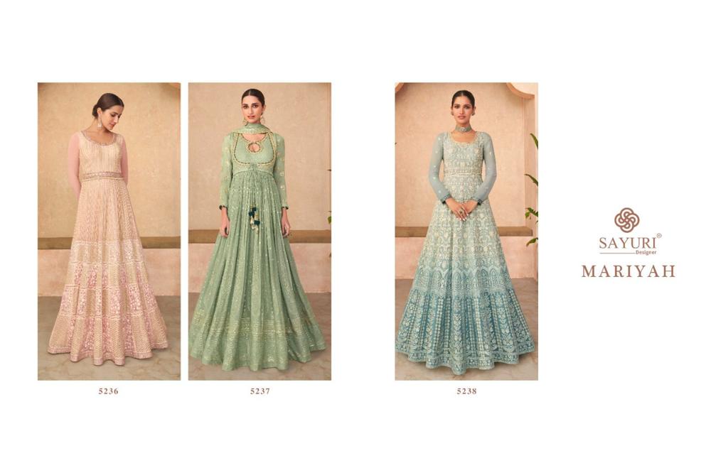 Mariyah Sayuri Georgette Gown Dupatta Set