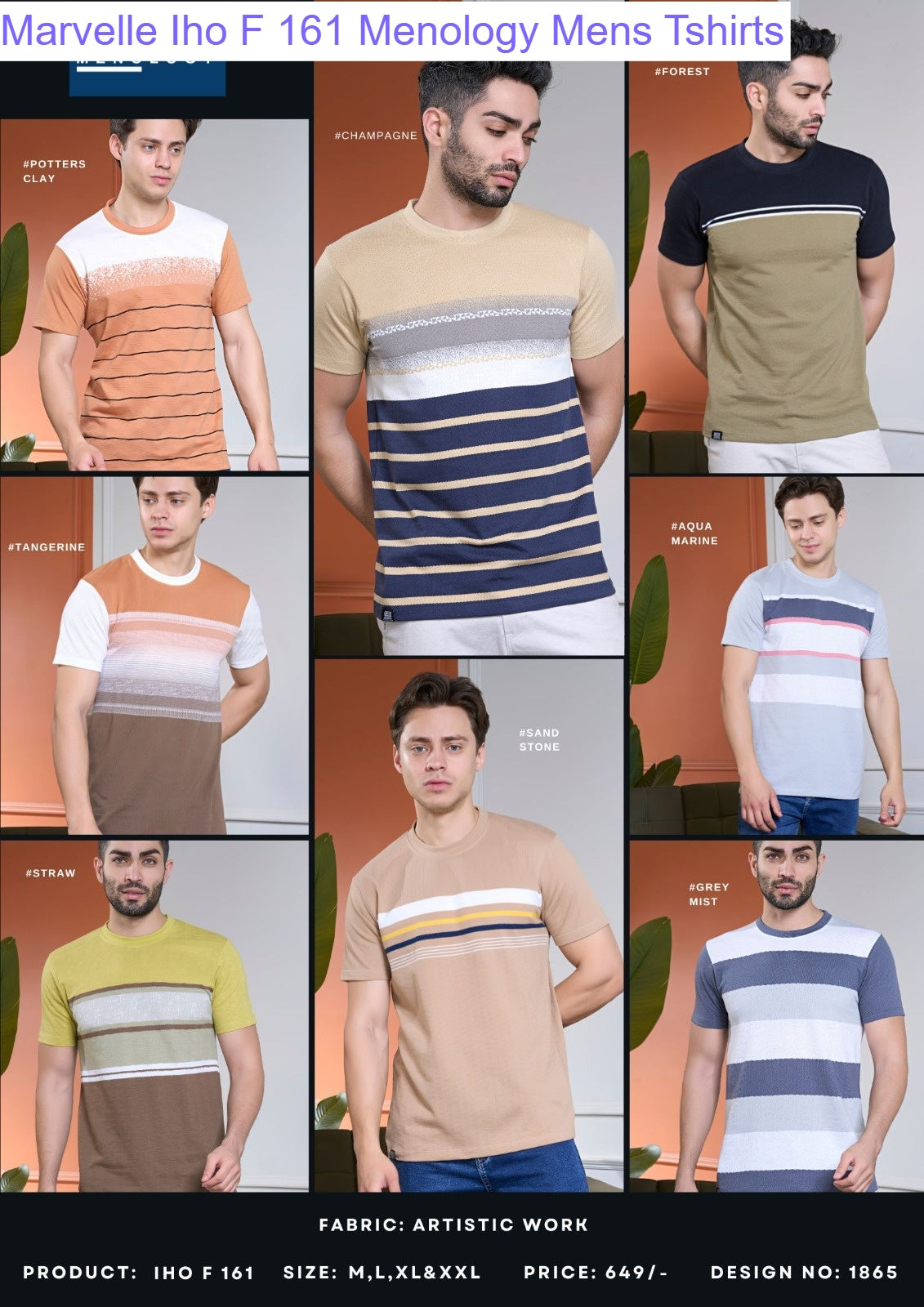 Marvelle Iho F 161 Menology Mens Tshirts Wholesaler India