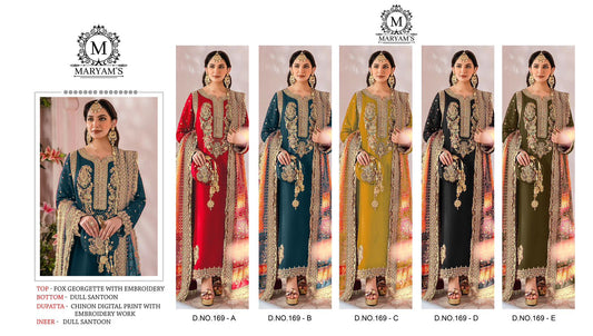 Maryams-169 Kaleesha Fashion Fox Georgette Pakistani Salwar Suits
