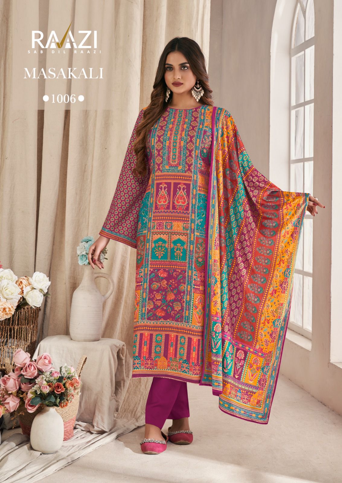 Masakali Rama Fashions Raazi Pashmina Suits Exporter India