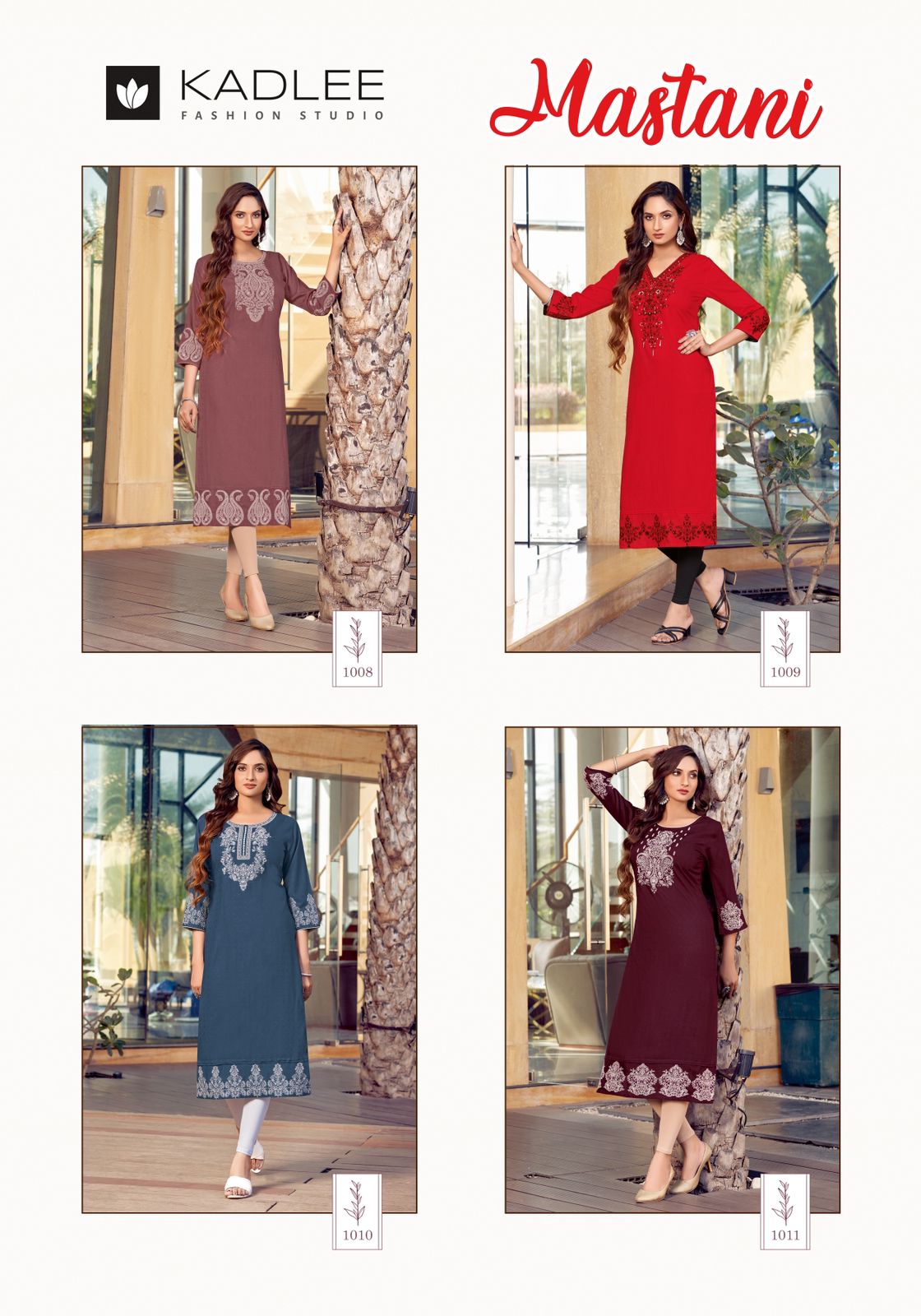 Mastani Kadlee Rayon Long Straight Kurti