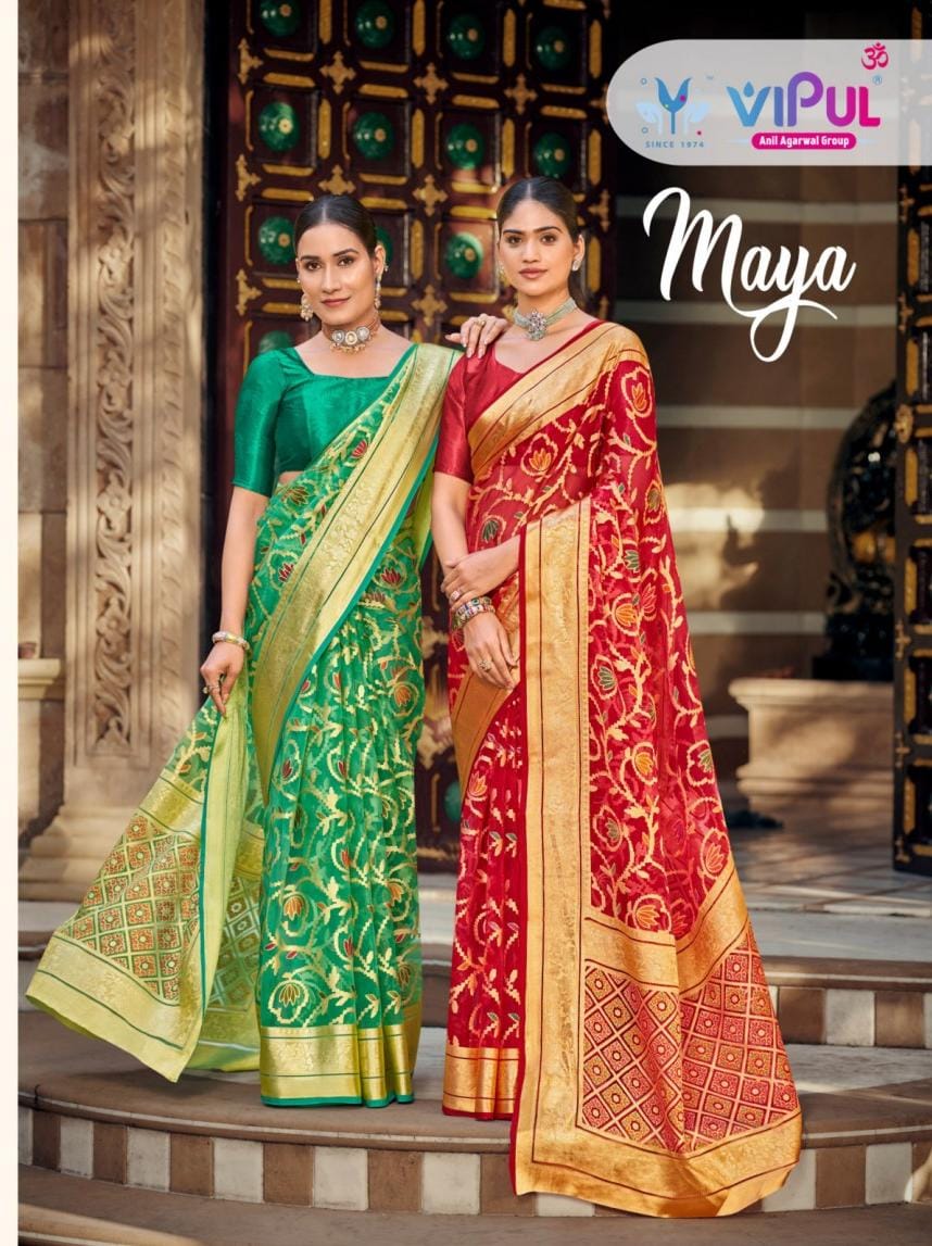 Maya Vol 1 Vipul Brasso Sarees Wholesale Rate