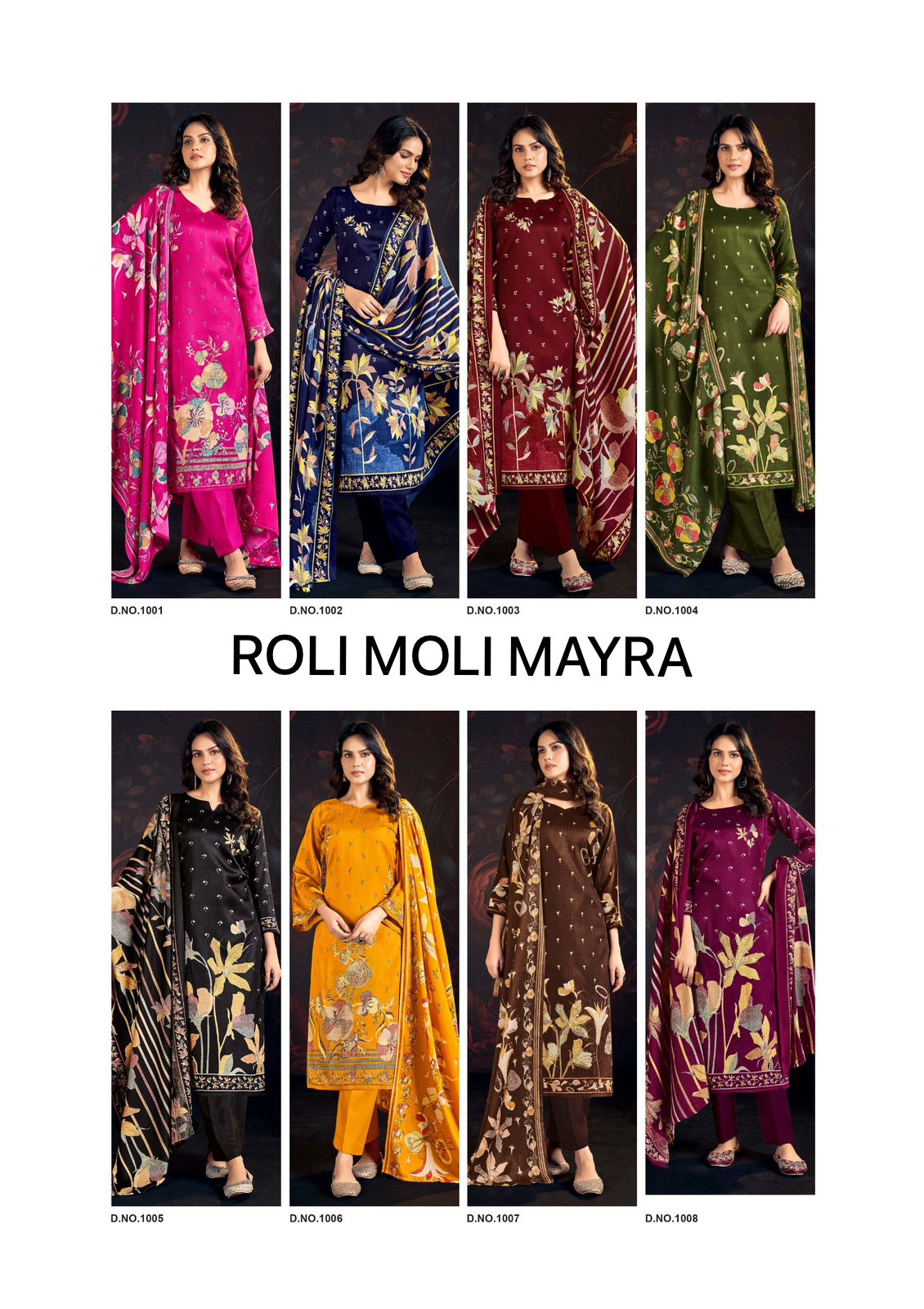 Mayra Roli Moli Pashmina Suits Exporter