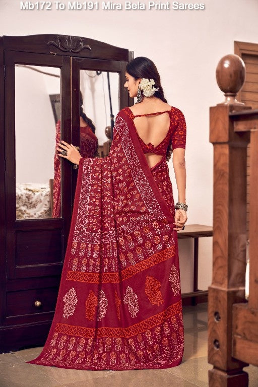 Mb172 To Mb191 Mira Bela Cotton Sarees Wholesale Price