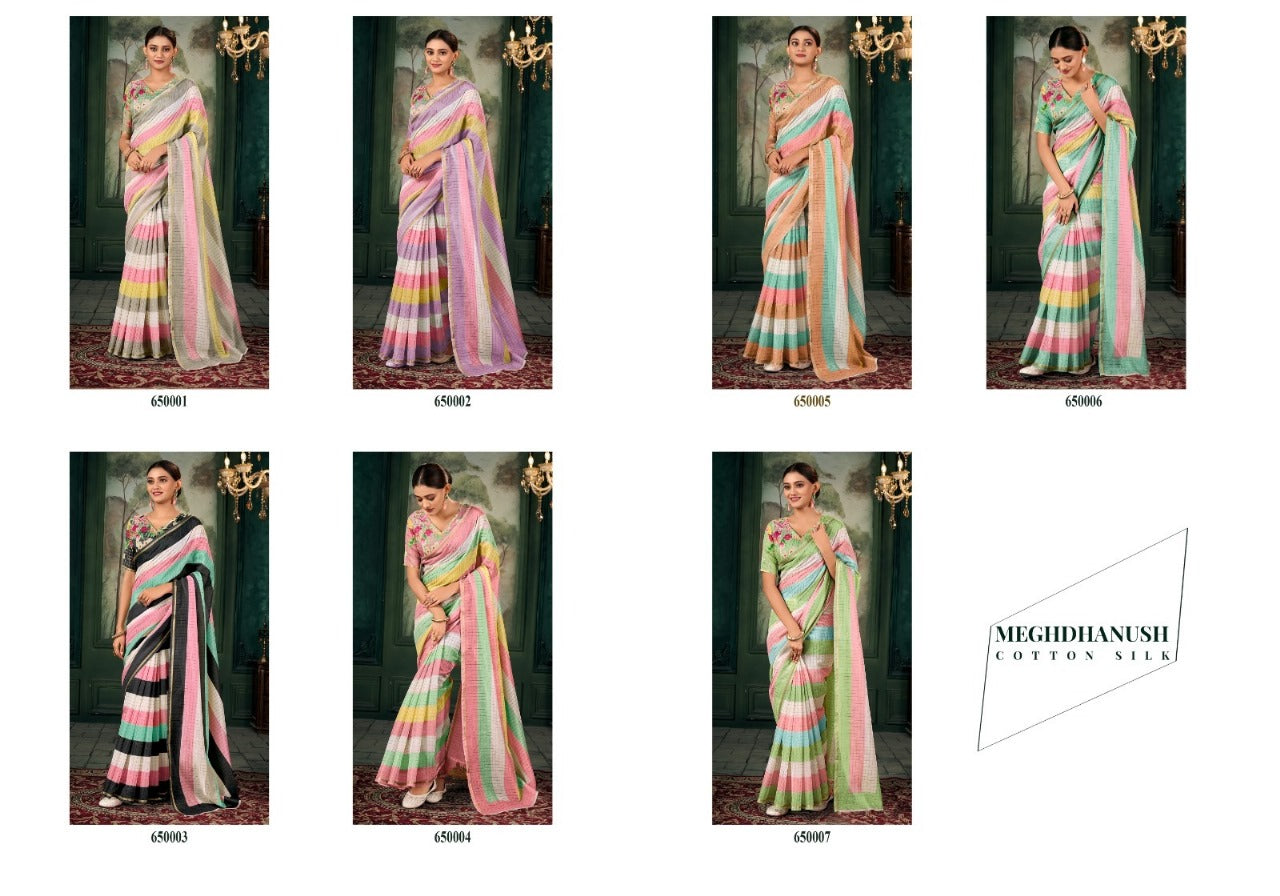 Meghdhanush Rajpath Chanderi Sarees Wholesale Rate