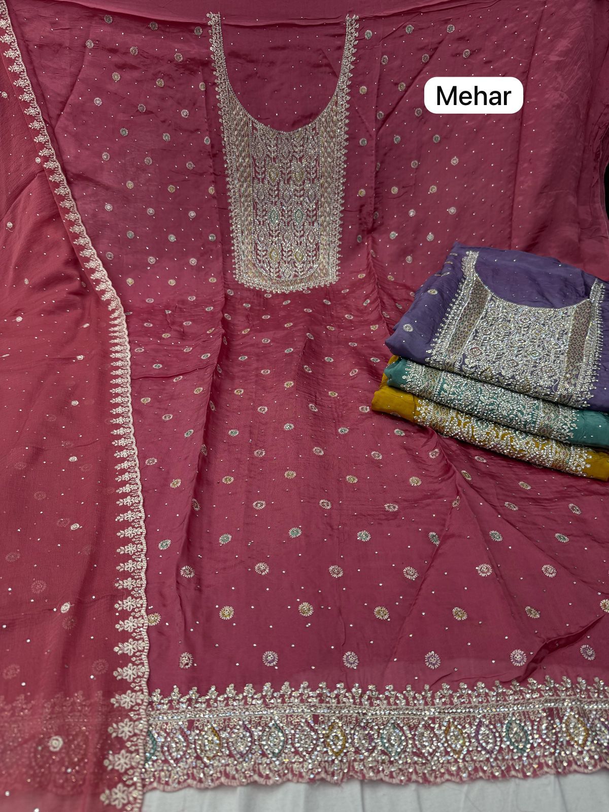Mehar-Jiya Nayandeep Viscose Salwar Suits Exporter Ahmedabad