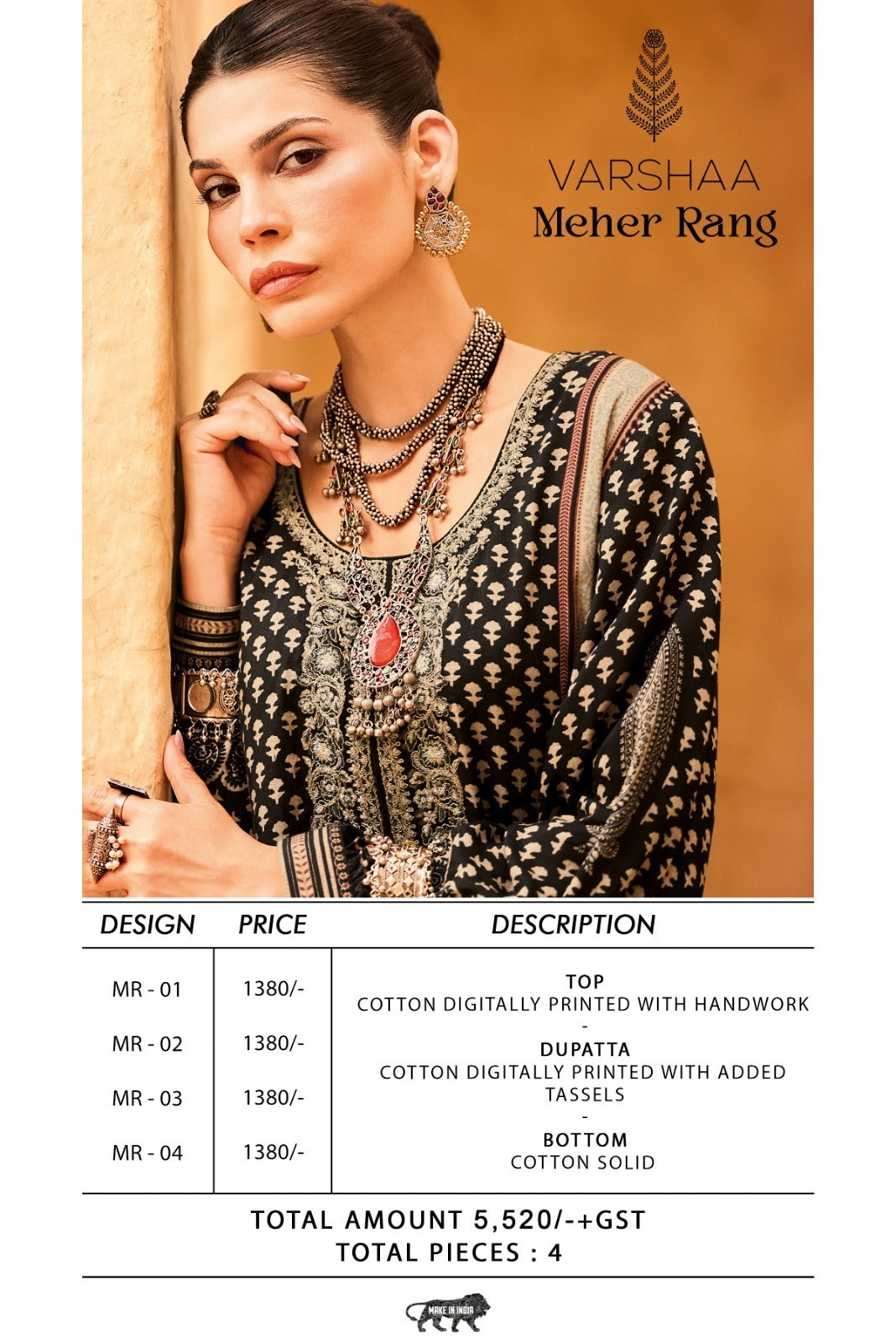 Meher Rang Varshaa Cotton Pant Style Suits Wholesale Price