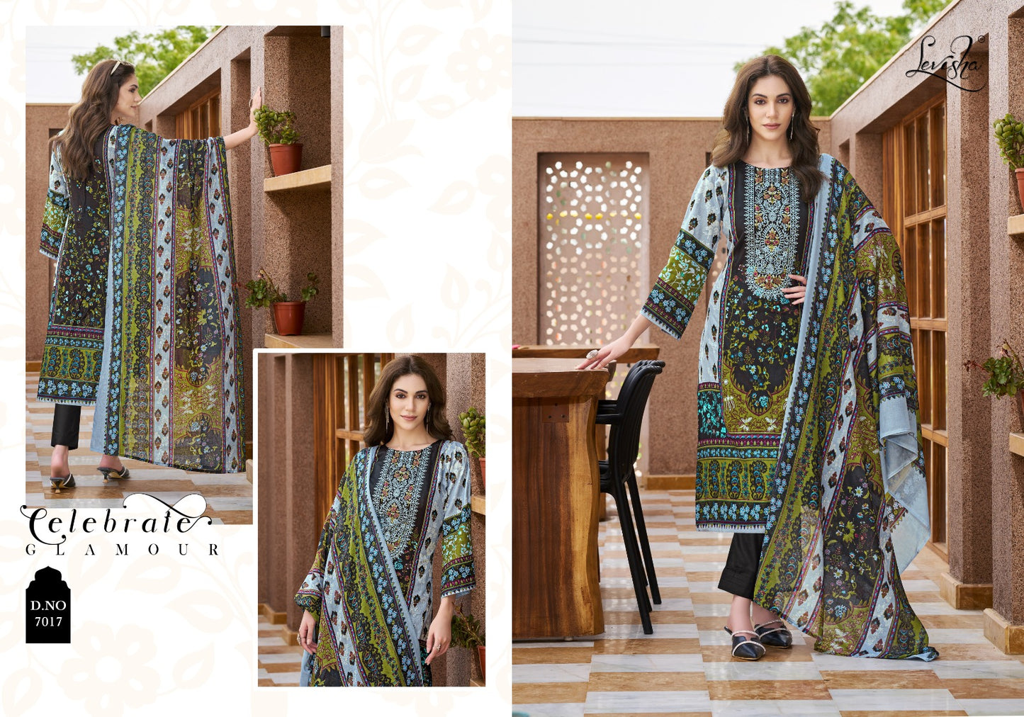 Mehnaaz Levisha Cambric Cotton Karachi Salwar Suits Wholesale Rate