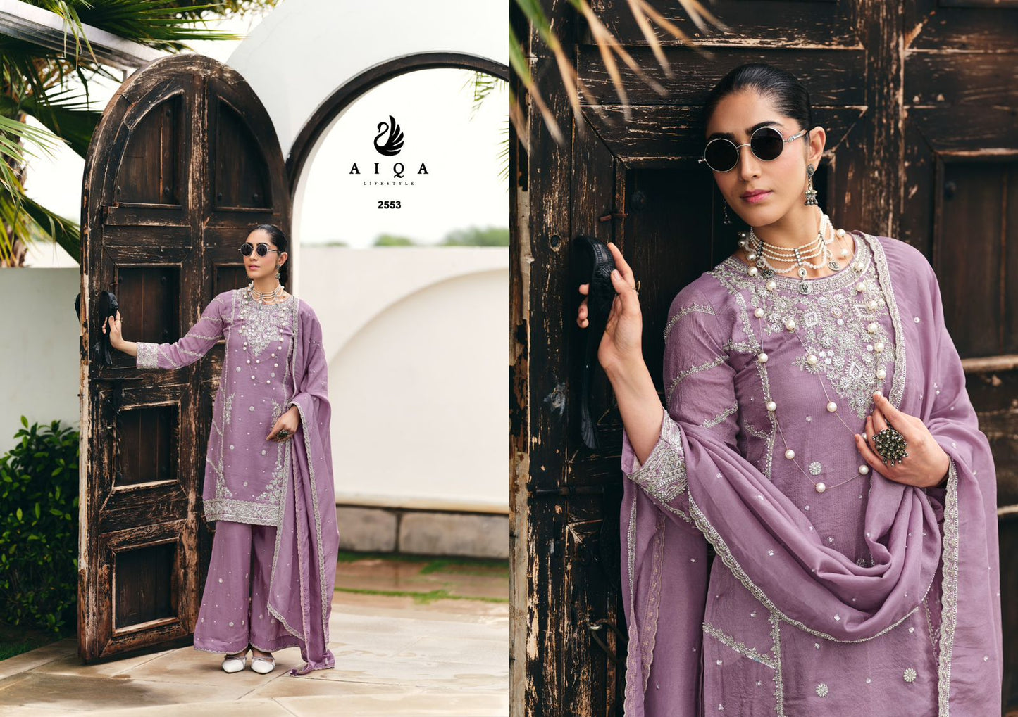Mehnoor Aiqa Tissue Silk Pakistani Salwar Suits Supplier India