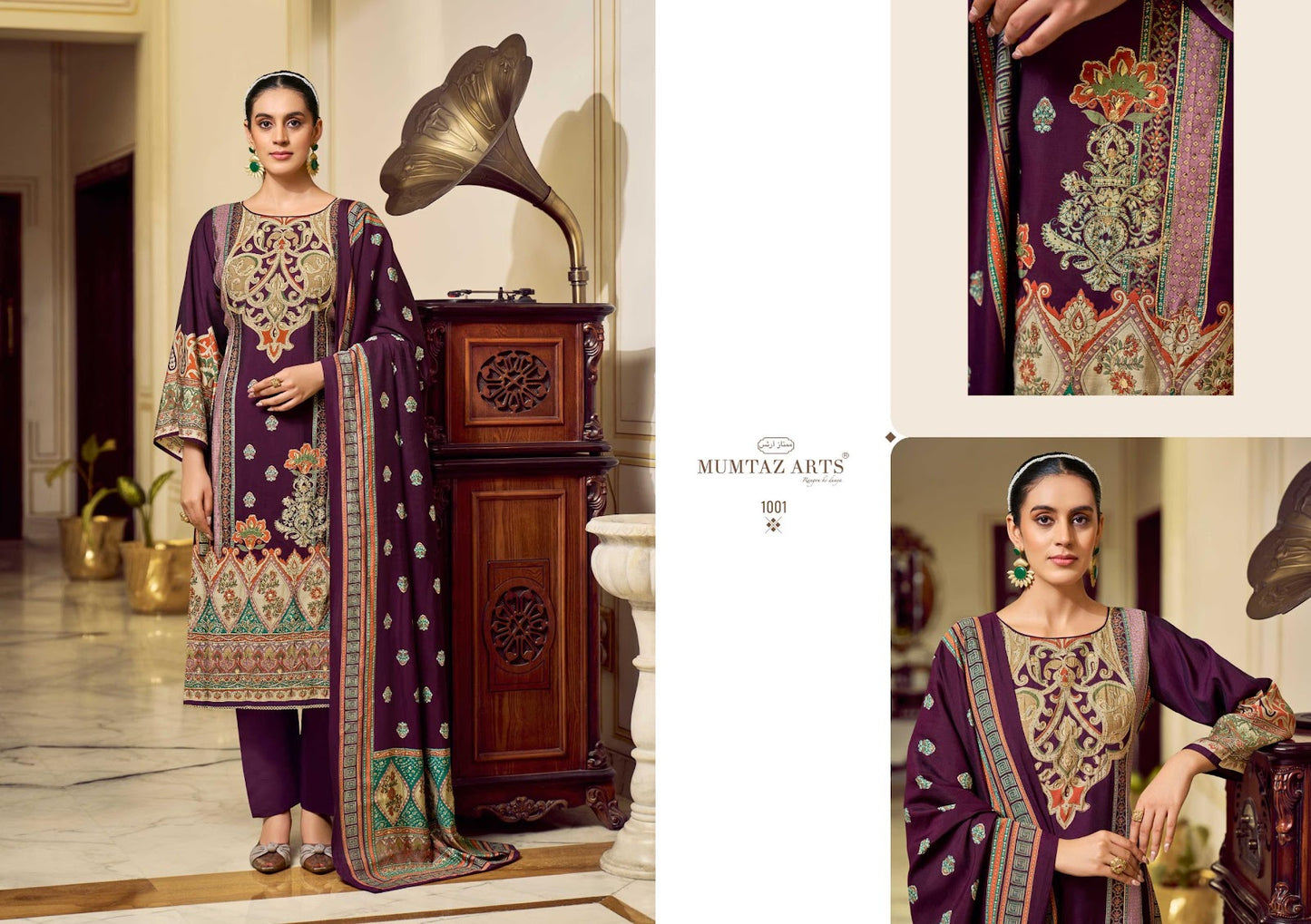 Mehr E Gul Mumtaz Arts Modal Silk Karachi Salwar Suits Manufacturer Ahmedabad