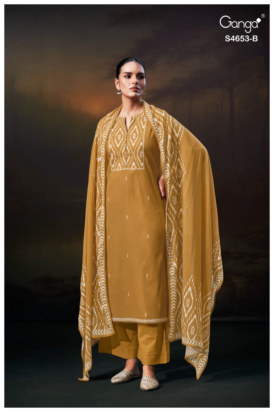 Mehrin 4653 Ganga Cotton Pant Style Suits Manufacturer