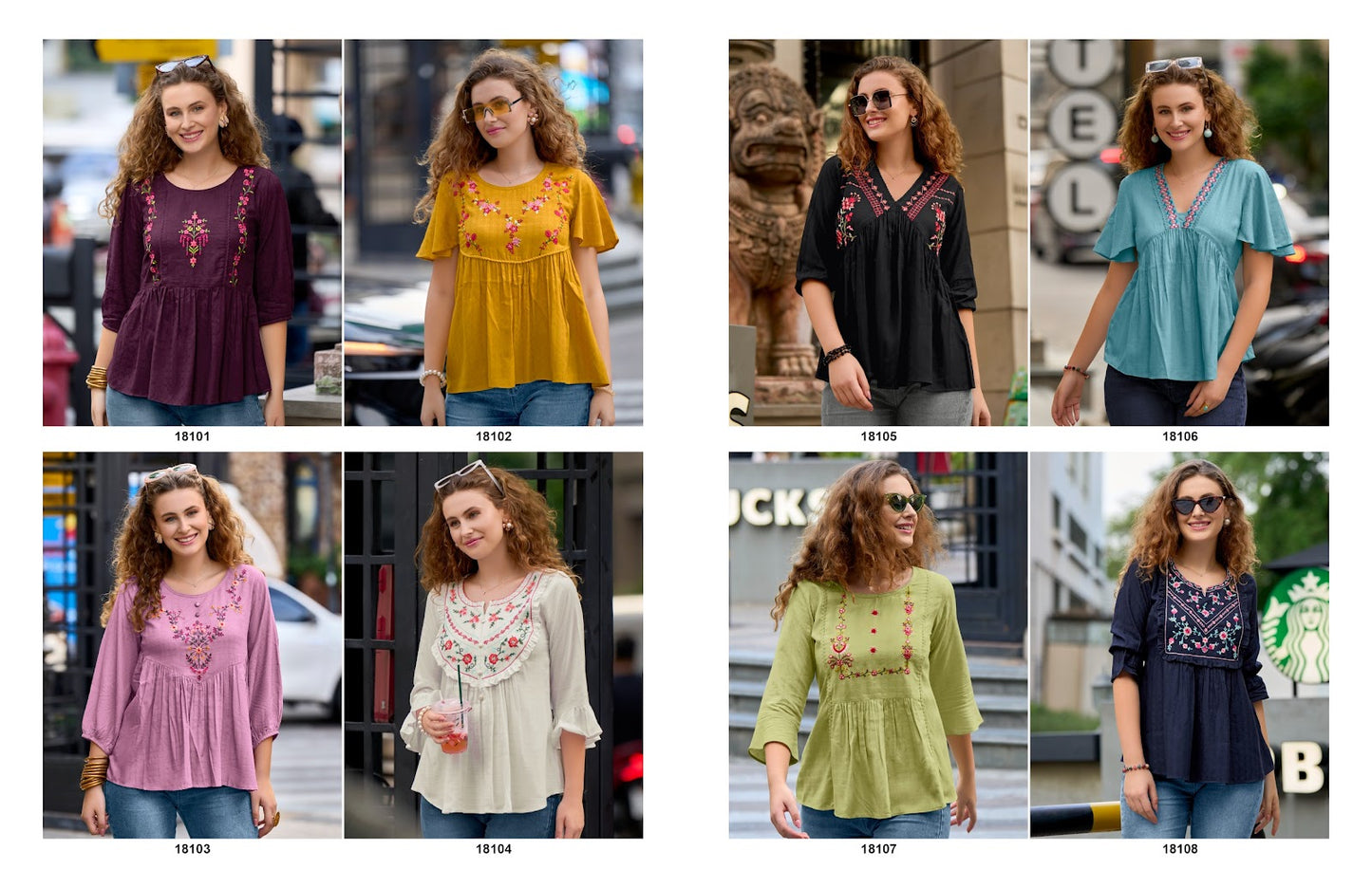 Melody Vol 4 Lily Lali Viscose Rayon Stylish Tops