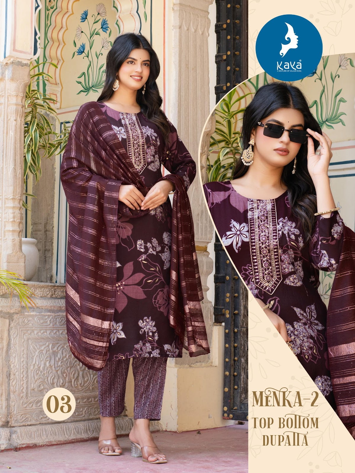 Menka 2 Kaya Capsule Readymade Pant Style Suits Wholesale Rate