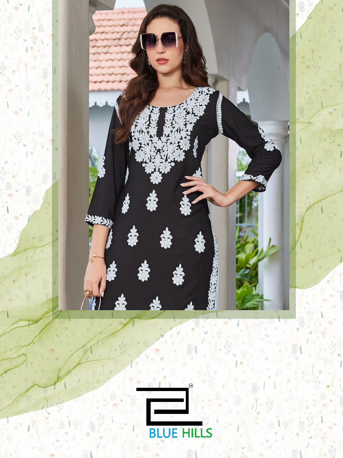 Messi Vol 3 Blue Hills Rayon 14Kg Kurti Plazzo Set Manufacturer Gujarat