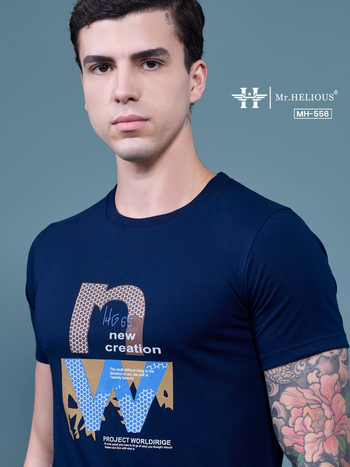Mh 556 Mr. Helious Biowash Mens Tshirts Supplier Ahmedabad