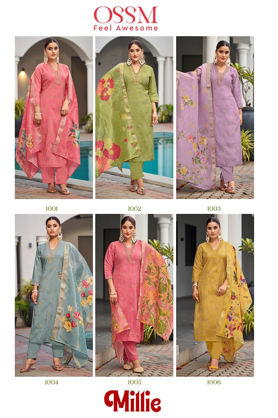 Millie 2024 Ossm Roman Simmer Readymade Pant Style Suits Supplier