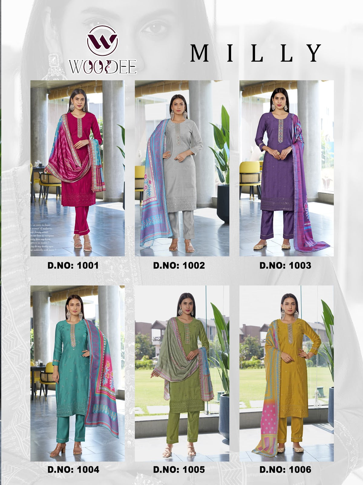 Milly Woodee Vetican Readymade Pant Style Suits Wholesaler Gujarat