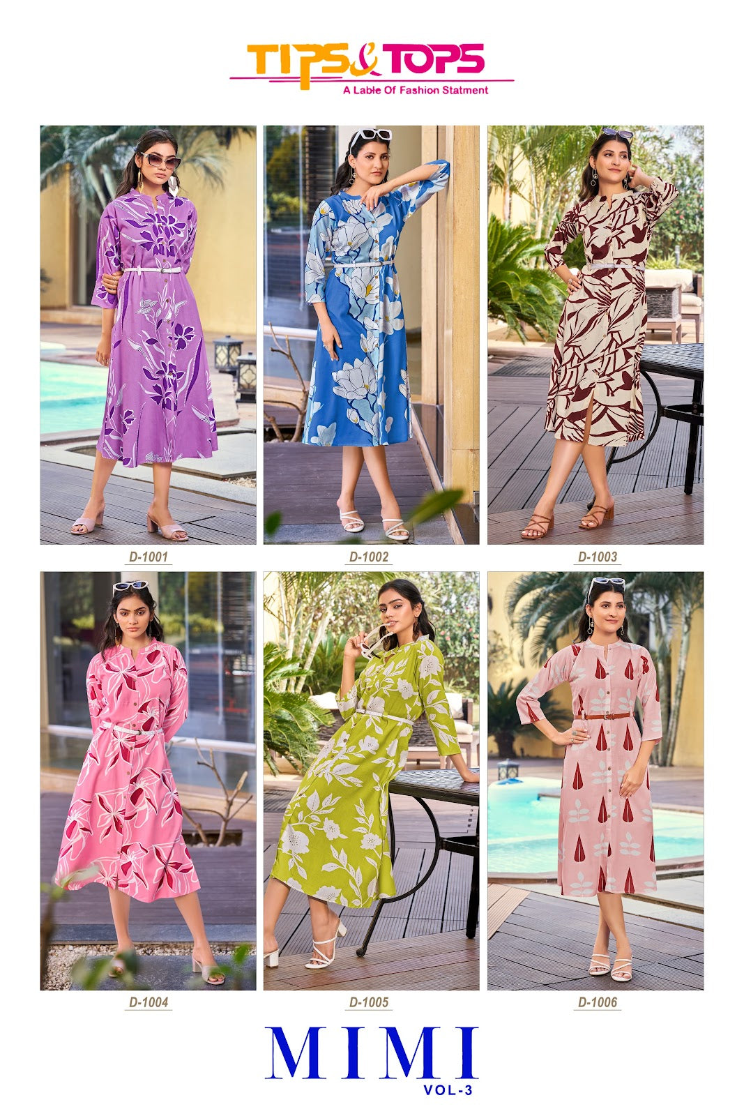 Mimi Vol 3 Tips Tops Reyon One Piece Wholesaler India