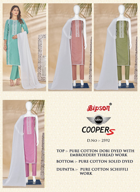 Mini Copper 2592 Bipson Prints Pure Cotton Pant Style Suits Supplier Ahmedabad