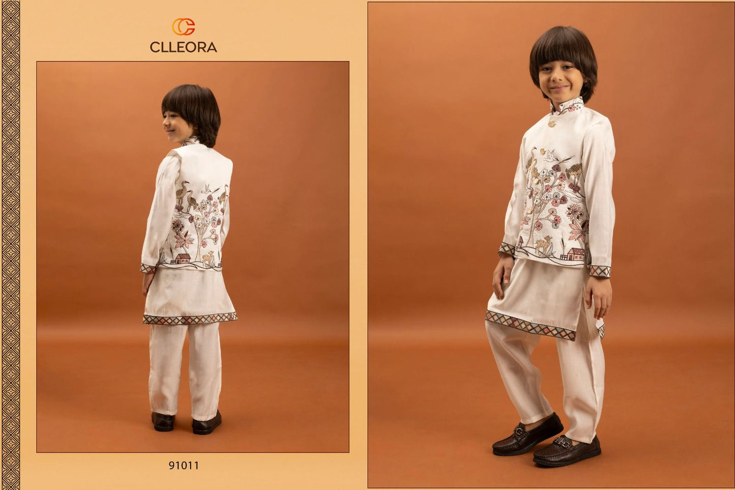 Mini Ethnics With Koti Clleora Viscose Silk Boys Kurta Pyjama Supplier Gujarat