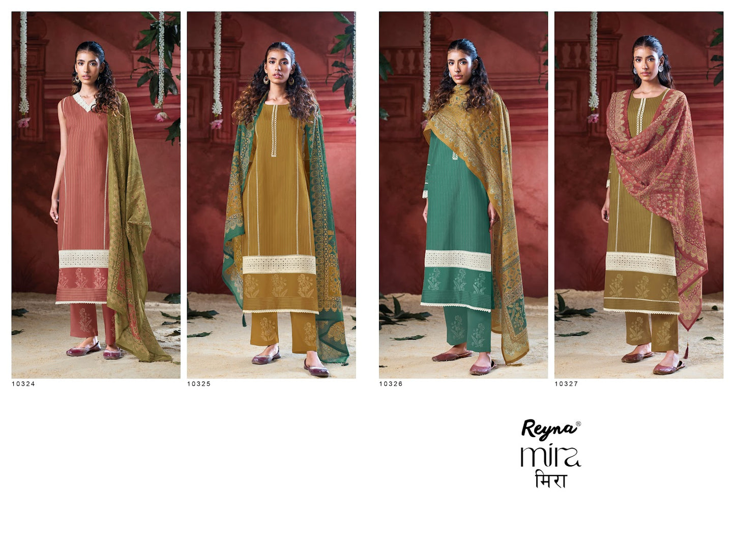 Mira Reyna Cotton Pant Style Suits Exporter India