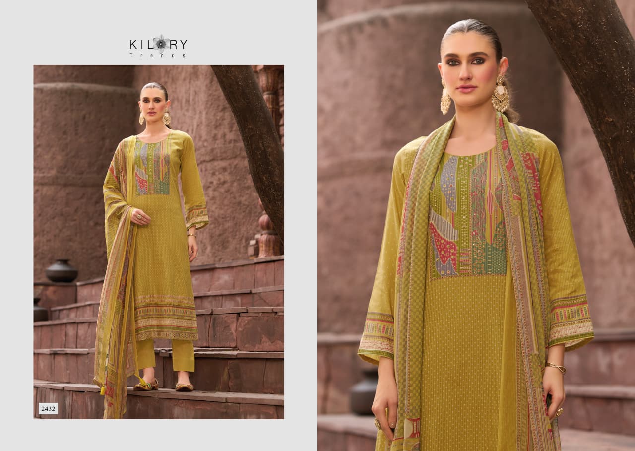 Miraas Kilory Lawn Cotton Pant Style Suits Supplier India