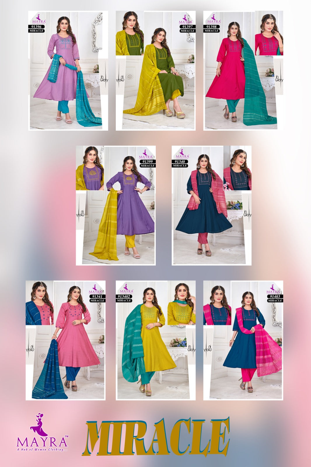 Miracle Mayra Vertican Readymade Anarkali Suits Exporter