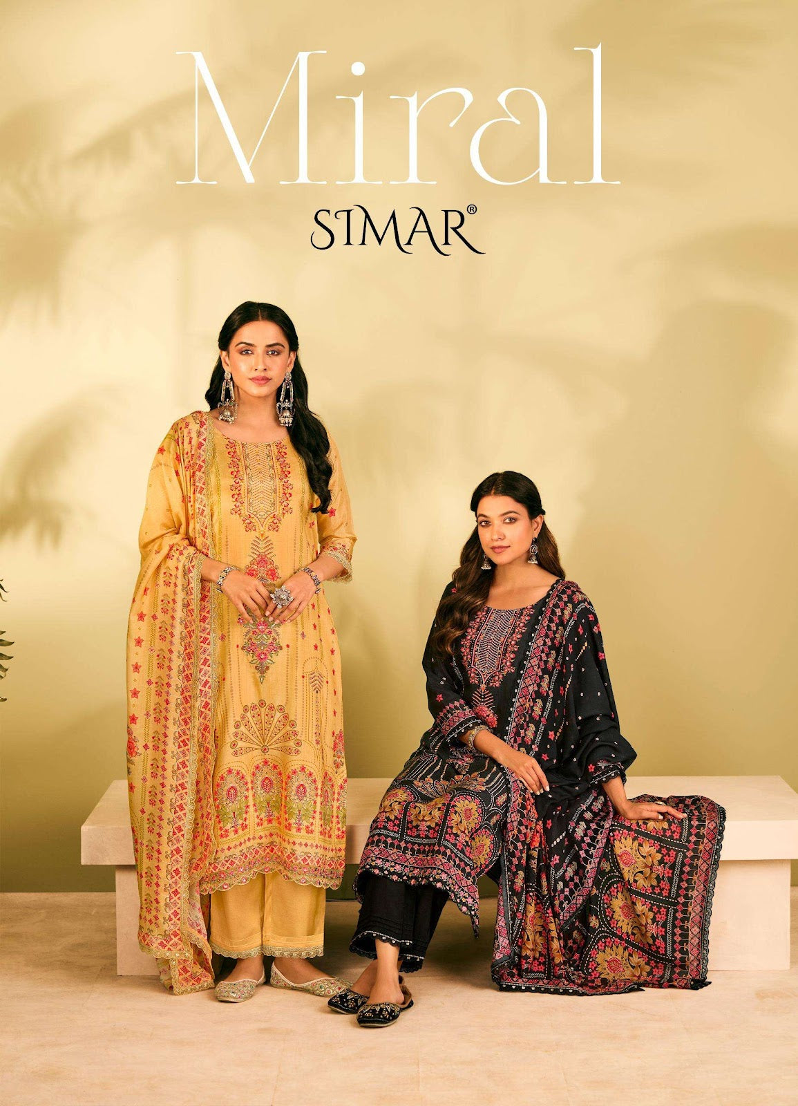 Miral Simar Viscose Muslin Pant Style Suits Wholesale Price